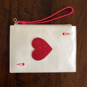 RARE Kate Spade Heart of Ace Wristlet